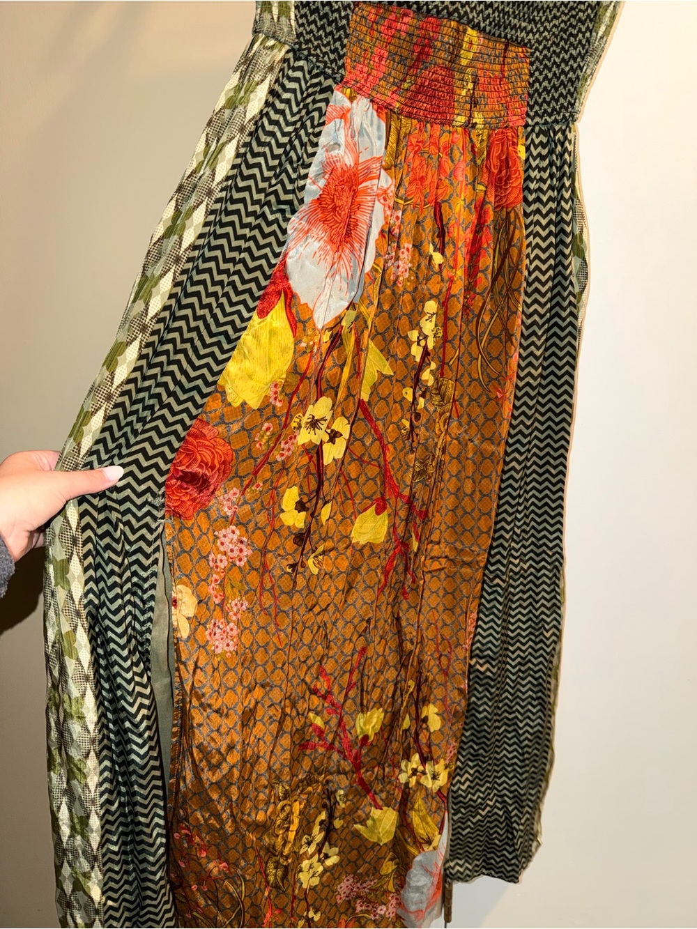 Siddhartha Bansal Sylvan Print Smocked Dress - Picture 4 of 13